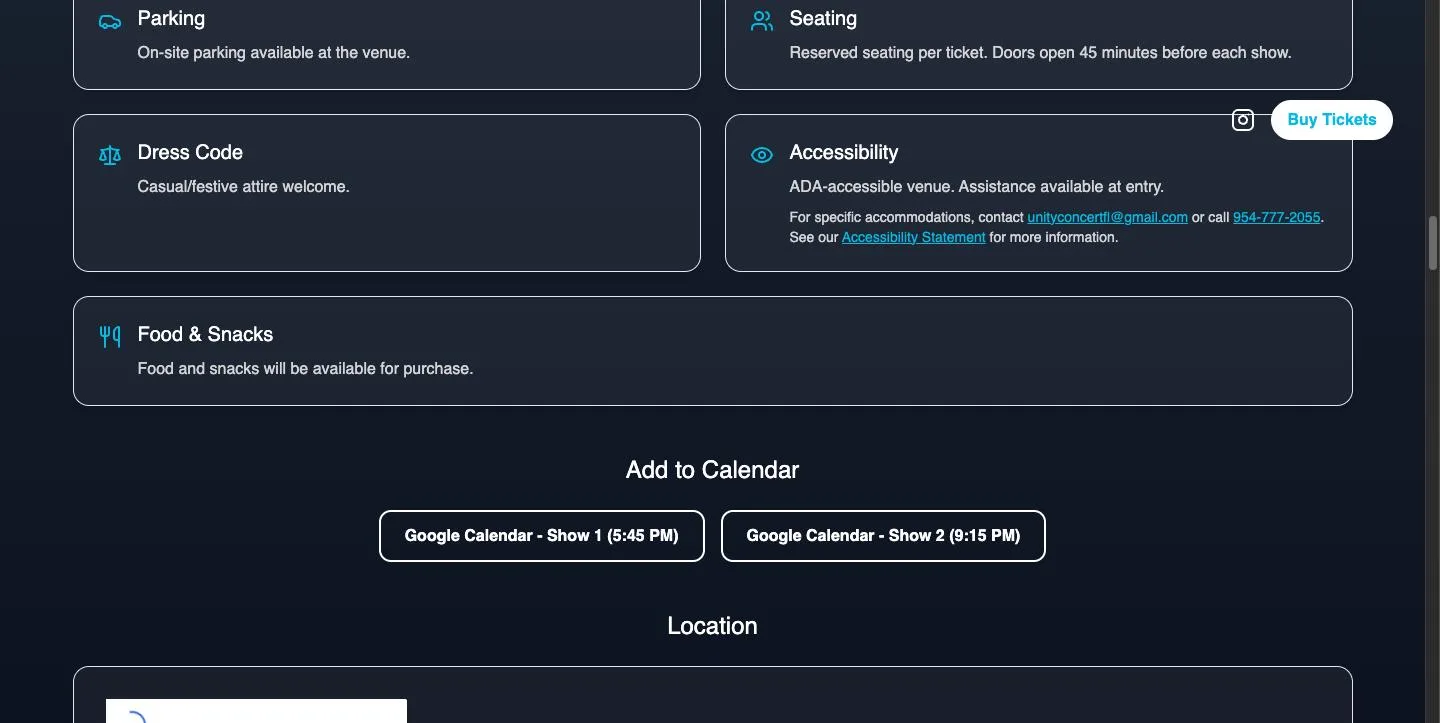 Unity Concert project preview